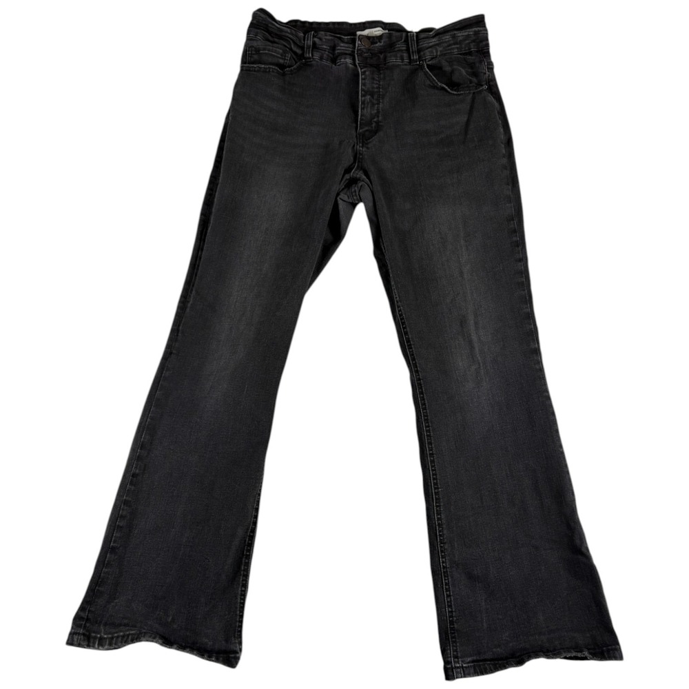Buckle BKE Parker Universal Fit Bootcut Jeans Womens 36x31 (35x30.5) Black Denim